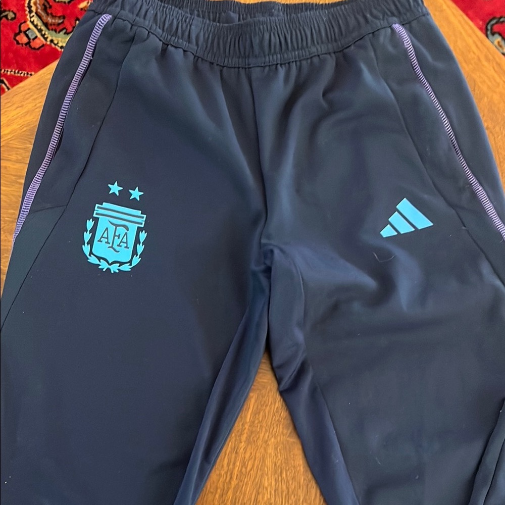 Adidas Blue Sweatpants AeroReady size 11/12Y